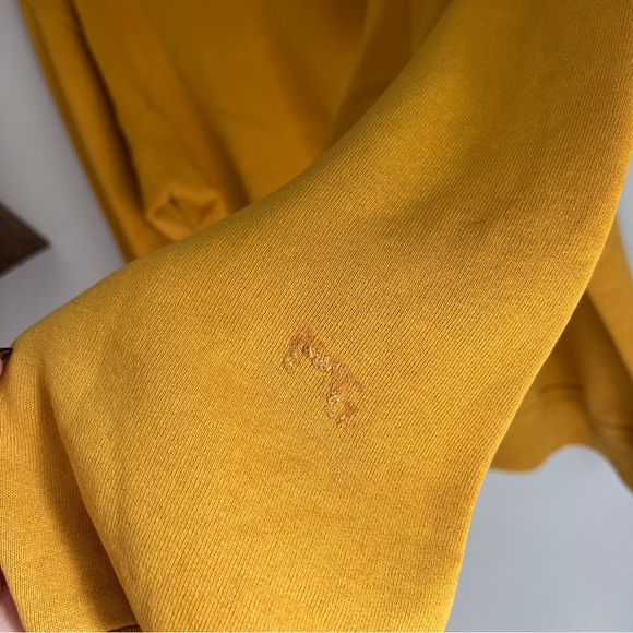 Vintage Crewneck Sweatshirt Mustard Yellow XLT - Picture 6 of 7